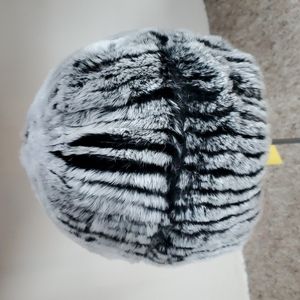 Snowtop Knitted Rex Rabbit Fur Stretch Beanie